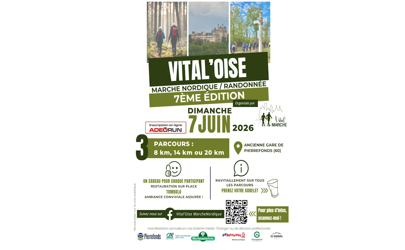 Lire la suite de l'actualité LA VITAL&rsquo;OISE – 7ème èdition – Dimanche 7 juin 2026 à partir de 8h30 à PIERREFONDS