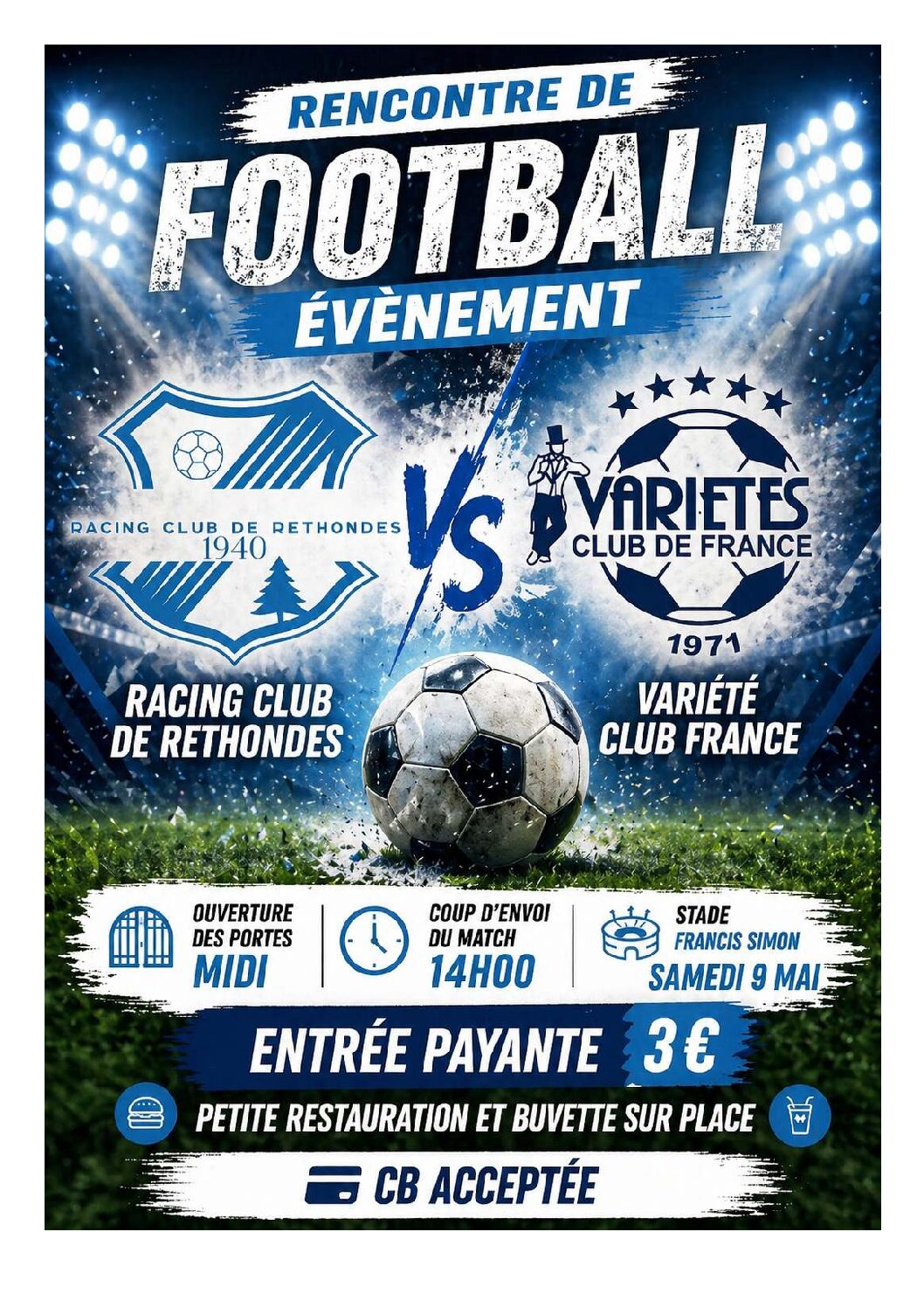 Lire la suite de l'actualité RENCONTRE FOOTBALL LE SAMEDI 9 MAI A 14 H